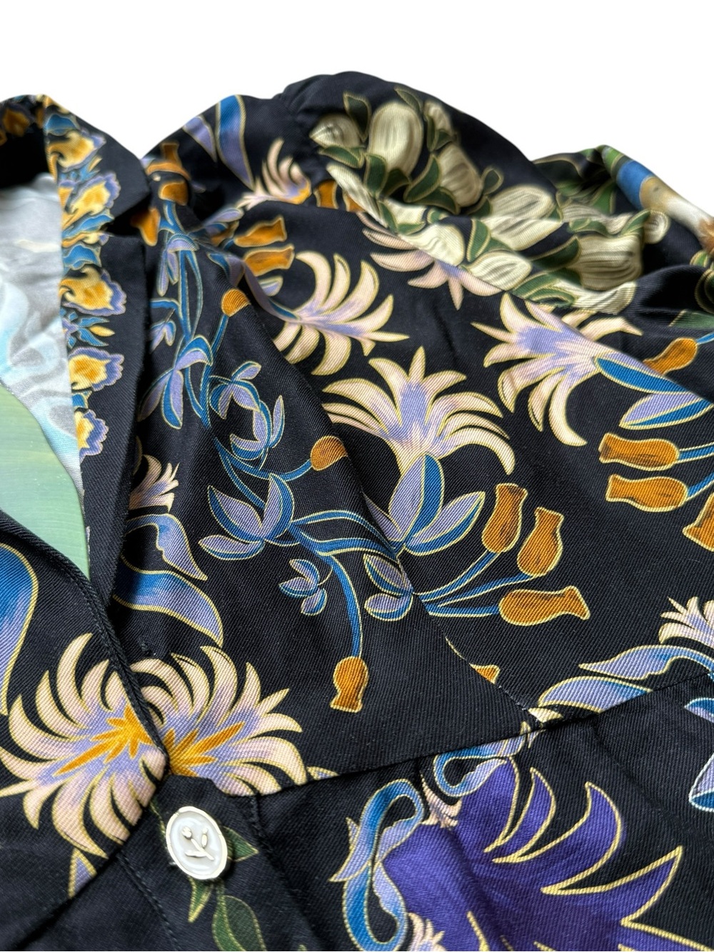 NWT FARM Rio Winter Garden Mini Dress XL Bird Floral Puff Sleeve Boho Dress $248 - Picture 7 of 16